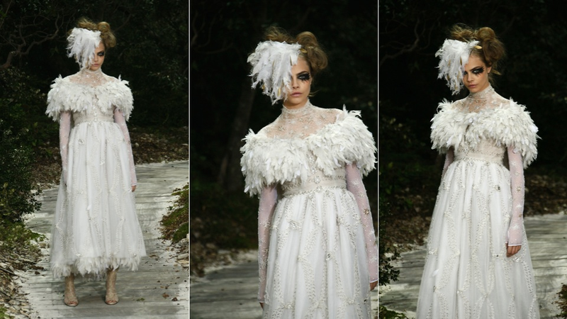 Illustration for article titled Chanel Haute Couture: For the Bedraggled Black Swan Lady Who Lunches in You